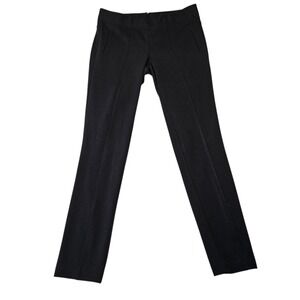 Express Black Slim Ankle Dress Pants Womens Size 6 Seamed Zipper Hem Trousers